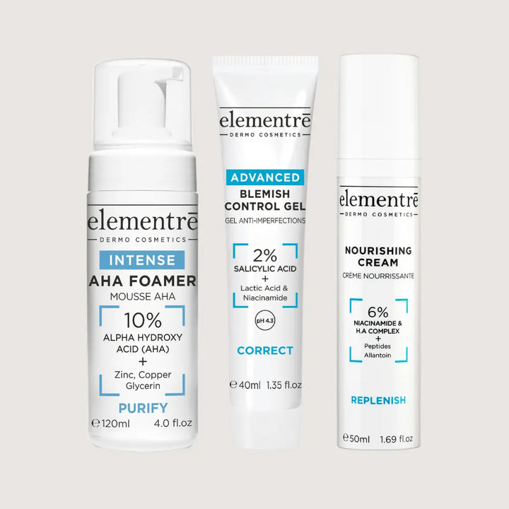 Blemish Control Routine elementrē
