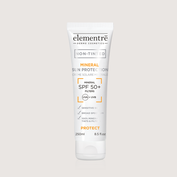 elementrē Mineral Sunscreen SPF50+ 250ml (Non-Tinted) – Family Size