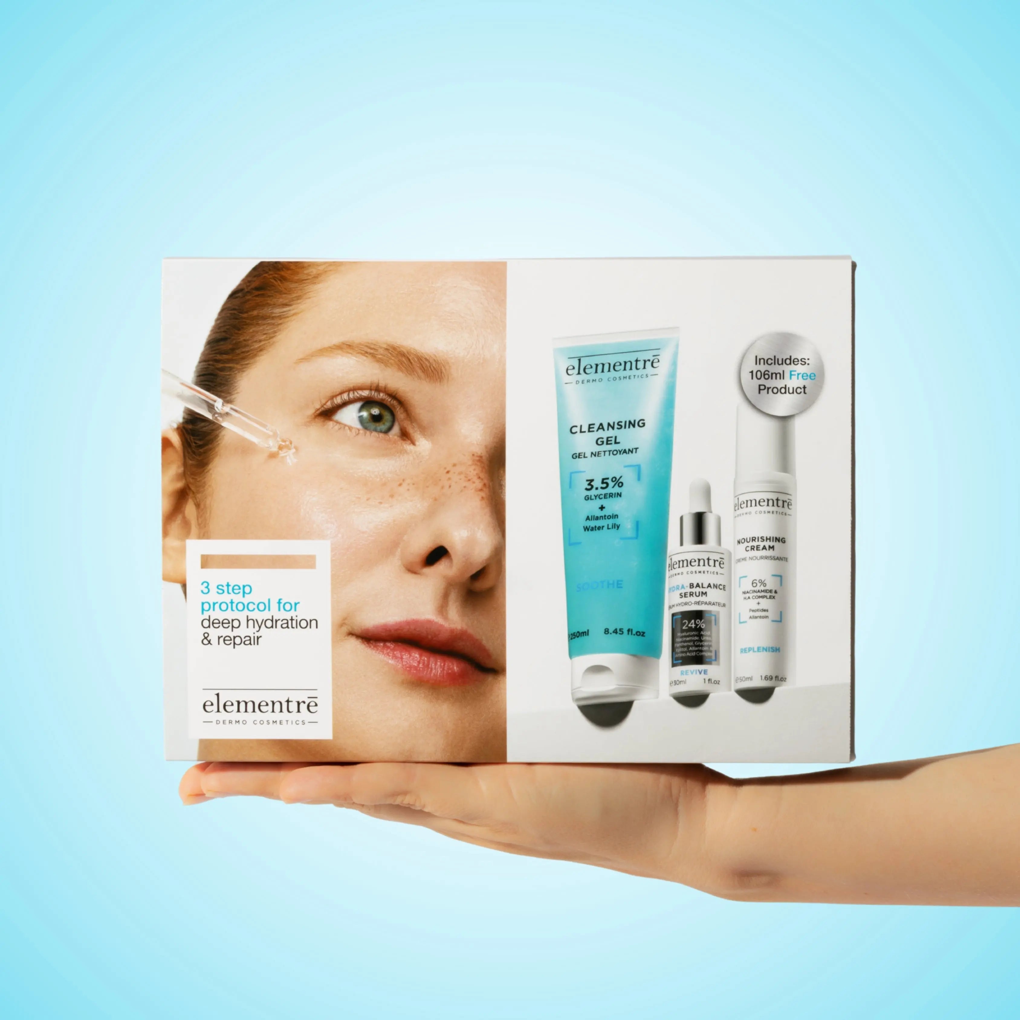 3 Step Protocol for Deep Hydration & Repair elementrē