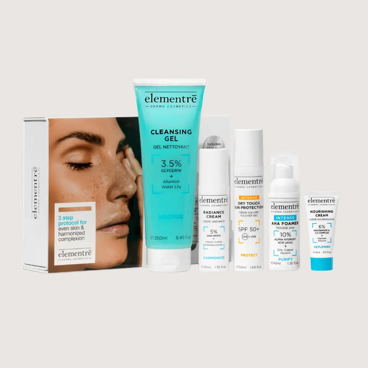 3 Step Protocol for Even Skin & Harmonized Complexion elementrē