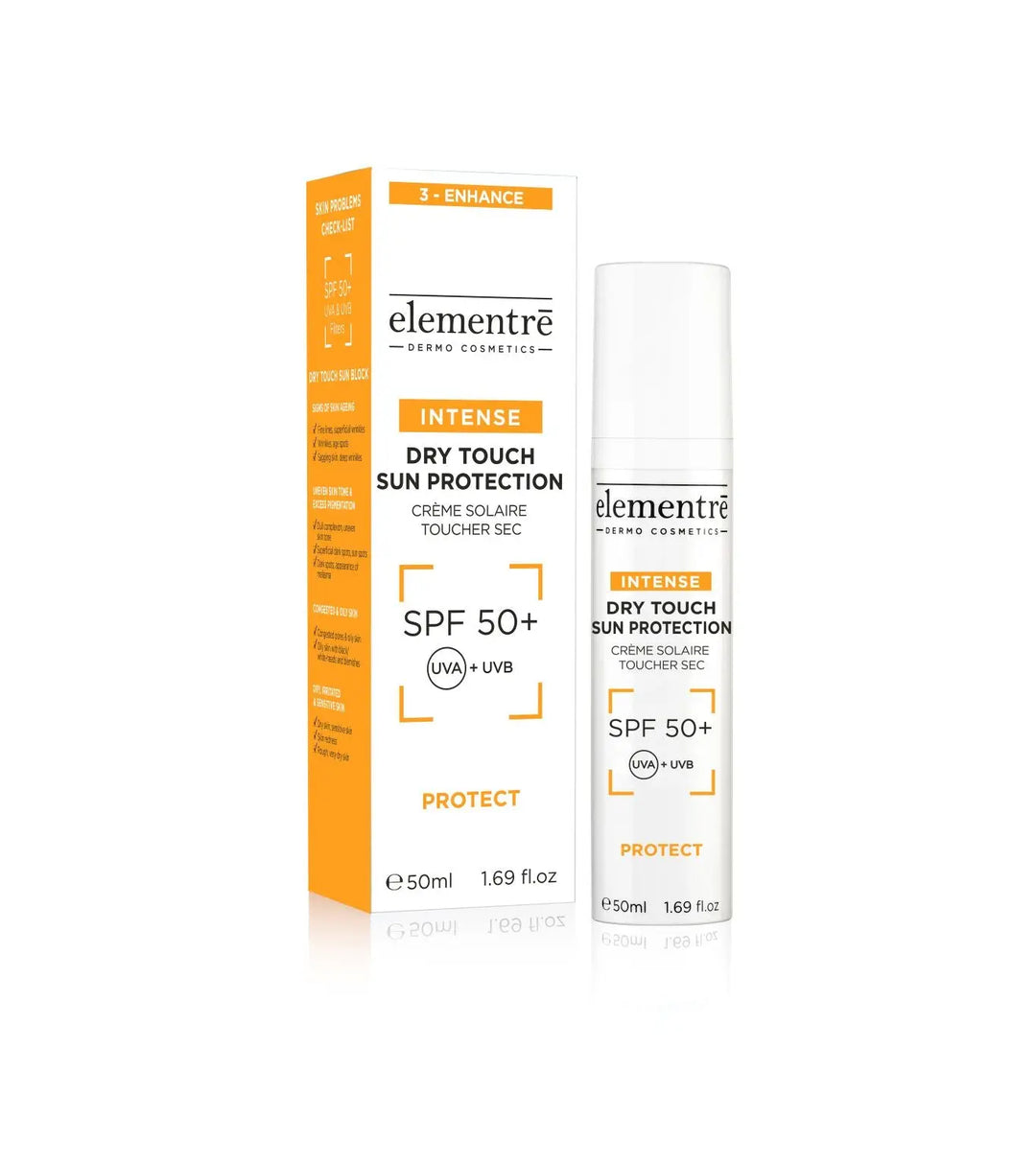SPF 50+ Dry Touch Sun Protection elementrē